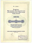 Fabryka Wyrobów Szamotowych i Fajansowych w Skawinie S.A., 100 złotych 1936 - RZADKA Ciekawa branża, praktycznie jedyna spółka, której akcje bywają ba...