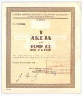 Osada Górniczo - Przemysłowa TRZEBINIA S.A., Em.2 - 100 złotych 1938 W ostatnich latach w obrocie pojawiło się trochę akcji tej spółki, jednak dla zbi...