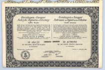 Steinhagen i Saenger Fabryka Papieru i Celulozy SA, 10 x 100 złotych 1930 Największy koncern papierniczy II RP. Fabryki w Pabianicach, Włocławku i Mys...