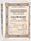 Towarzystwo Budowy i Eksploatacji Gmachów, Em.II, 10 x 5000 marek 1923 - NIEZNANA Akcje tej spółki dotychczas nie były znane. Tym bardziej nie mogły b...