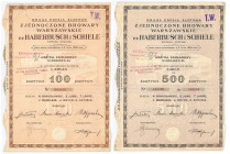Zjednoczone Browary w Warszawie p.f. HABERBUSH i SCHIELE S.A.,Em.1, 100 złotych i 5x100 złotych 1939 (2szt.) Na dawnym terenie Haberbuscha kończy się ...