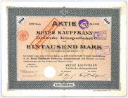 Wrocław(Breslau), Meyer Kauffmann Textilwerke, 1000 mark / 160 RM 1911 

 Poland BONDS AND SHARES Foreign shares Germany Russia