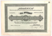 Mraźnica Nafta 1923, 25 x 400 koron 1923 

 Poland BONDS AND SHARES Foreign shares Germany Russia