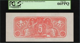 Confederate Currency

Lot of (3) Confederate Currency. CSA Straker & Sons Chemicograph Backs. $5, $50 & $100. PCGS Currency Gem Uncirculated 66 PPQ ...