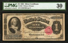 Silver Certificates

Fr. 223. 1891 $1 Silver Certificate. PMG Very Fine 30.

A Very Fine example of this Martha Washington Silver Certificate. PMG...