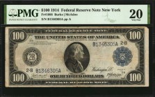 Federal Reserve Notes

Fr. 1088. 1914 $100 Federal Reserve Note. New York. PMG Very Fine 20.

A popular Federal Reserve type, seen here in a Very ...