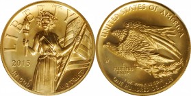 American Liberty High Relief $100 Gold Coin

2015-W American Liberty High Relief $100 Gold Coin. MS-70 (PCGS).

PCGS# 545532.