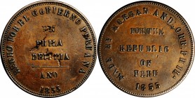 Merchant Tokens

Pennsylvania--Philadelphia. 1855 Morgan & Orr. Rulau-Pa 367. Copper. Reeded Edge. Extremely Fine, Planchet Flaw.

35 mm