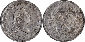 Flowing Hair Half Dollar

1795 Flowing Hair Half Dollar. O-102, T-26. Rarity-4. Two Leaves. VF Details--Test Cut (PCGS).

The Overton-102 variety ...