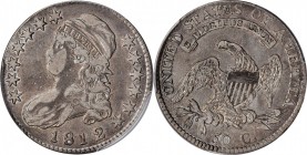 Capped Bust Half Dollar

1812/1 Capped Bust Half Dollar. O-101. Rarity-5. Large 8. VF-30 (PCGS).

The Overton-101 dies correspond to the Large 8 G...