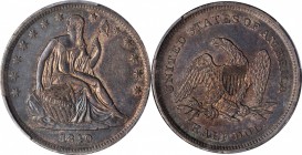Liberty Seated Half Dollar

1840 Liberty Seated Half Dollar. WB-1. Rarity-2. Small Letters (a.k.a. Reverse of 1839). Repunched Date. EF Details--Fil...