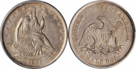 Liberty Seated Half Dollar

1840-O Liberty Seated Half Dollar. WB-11. Rarity-2. Middle-Late Die State. Large O. EF-40 (PCGS).

PCGS# 6235. NGC ID:...