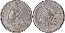 Liberty Seated Half Dollar

1840-O Liberty Seated Half Dollar. WB-10. Rarity-3. Small O. EF Details--Cleaned (PCGS).

PCGS# 6235. NGC ID: 24GN.
...