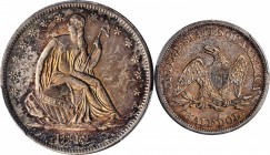 Liberty Seated Half Dollar

1842 Liberty Seated Half Dollar. WB-14. Rarity-3. Medium Date. Repunched Date, Misplaced Date. AU-55 (PCGS).

PCGS# 62...