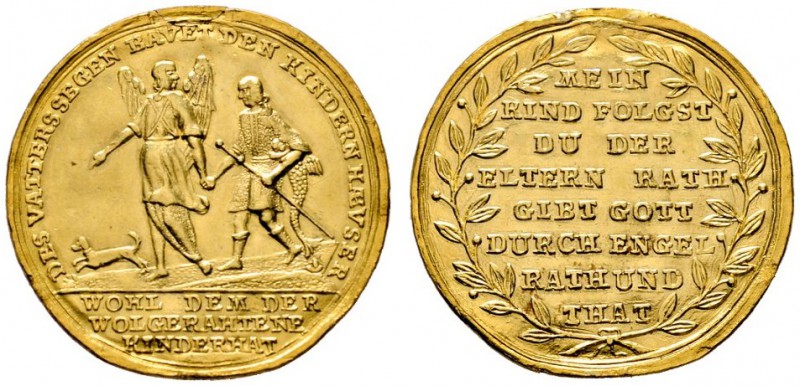 Augsburg, Stadt
Goldmedaille im Doppeldukatengewicht o.J. (um 1700) von P.H. Mü...