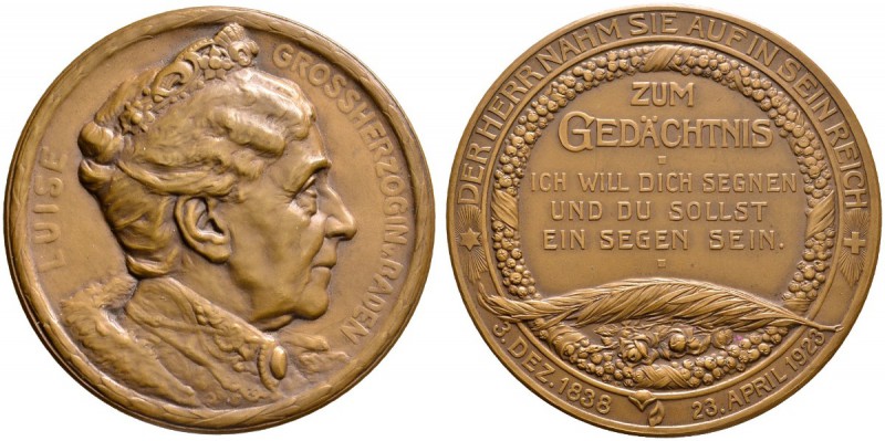 Baden-Durlach
Luise Marie Elisabeth, Großherzogin *1838, †923
Bronzemedaille 1...