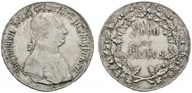 Bayern
Maximilian IV. Joseph 1799-1805
1/2 Schulpreistaler o.J. (1803/05). Stempel von J. Losch (unsigniert). Brustbild in Uniform nach rechts / "Lo...