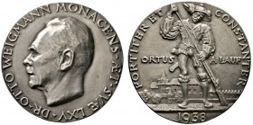 Bayern-München, Stadt
Silbermedaille 1932 von Josef Bernhart, auf den 65. Geburtstag des Direktors der Staatlichen Graphischen Sammlung - Dr. Otto We...