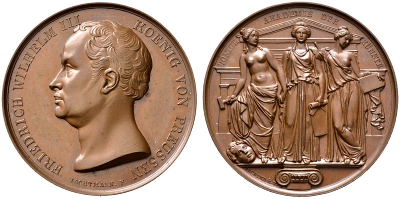 Brandenburg-Preußen
Friedrich Wilhelm III. 1797-1840
Bronzene Prämienmedaille ...