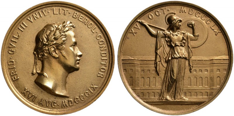 Brandenburg-Preußen
Friedrich Wilhelm IV. 1840-1861
Bronzegußmedaille 1860 von...