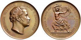 Brandenburg-Preußen
Wilhelm I. 1861-1888
Bronzemedaille 1863 von K. Fischer, auf die 50-Jahrfeier des durch seinen Vater Friedrich Wilhelm III. mit ...