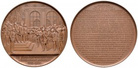 Brandenburg-Preußen
Wilhelm II. 1888-1918
Bronzemedaille 1896 von H. Weckwerth, auf die 25-Jahrfeier der Kaiserproklamation. Die Kaiserproklamation ...
