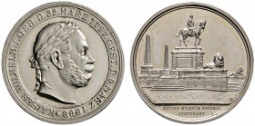 Brandenburg-Preußen
Wilhelm II. 1888-1918
Silbermedaille o.J. (1898) von Ad. Schwerdt, auf die Errichtung des Kaiser-Wilhelm-Denkmals zu STUTTGART. ...