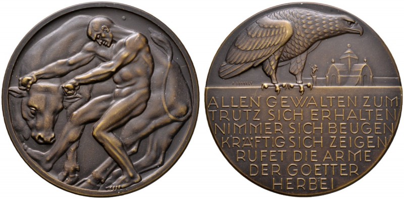 Brandenburg-Preußen
Wilhelm II. 1888-1918
Bronzemedaille o.J. (1910) von R. Bo...
