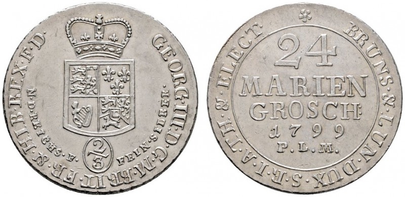 Braunschweig-Calenberg-Hannover
Georg III. 1760-1820
24 Mariengroschen (= 2/3 ...