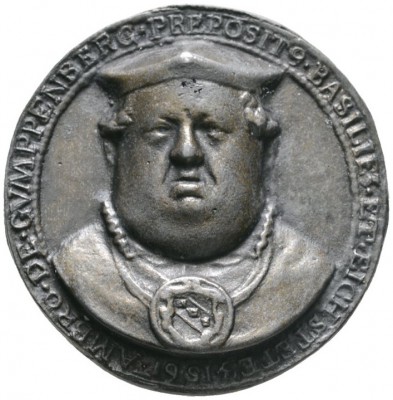 Eichstätt, Bistum
Martin von Schaumburg 1560-1590. Einseitige Bronzemedaille 15...