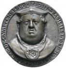 Eichstätt, Bistum
Martin von Schaumburg 1560-1590. Einseitige Bronzemedaille 1561 unsigniert, auf den Domprobst Ambrosius Gumppenberg. Hoch reliefier...