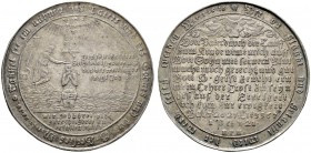 Harz
Tauftaler o.J. (1727) -Zellerfeld-. Mmz. EPH (Ernst Peter Hecht). Taufe Christi im Jordan / Mehrzeilige Inschrift. Katsouros 16. 29,28 g
feine ...