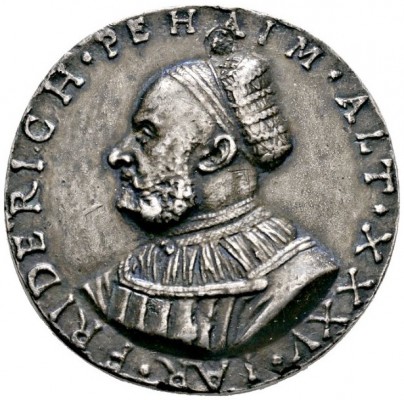 Nürnberg, Stadt
Einseitiges, versilbertes Galvano der Medaille 1526 auf Friedri...