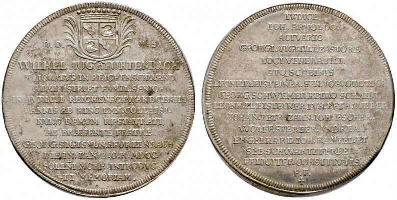 Nürnberg, Stadt
Silbermedaille 1700 mit Münzmeisterzeichen G.F. Nürnberger, auf...