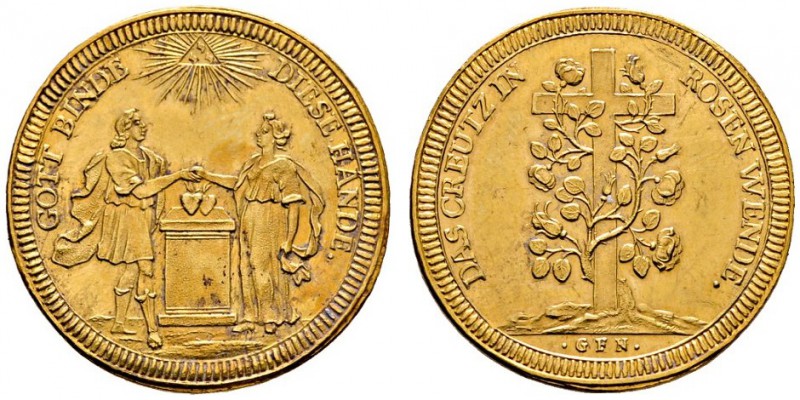 Nürnberg, Stadt
Goldmedaille im Gewicht eines Doppeldukaten o.J. (um 1700) von ...