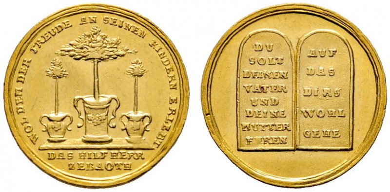 Nürnberg, Stadt
Goldmedaille im Dukatengewicht o.J. (um 1700) unsigniert, auf d...