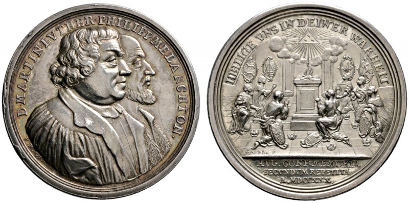 Nürnberg, Stadt
Silbermedaille 1730 von P.P. Werner und S. Dockler, auf die 200...