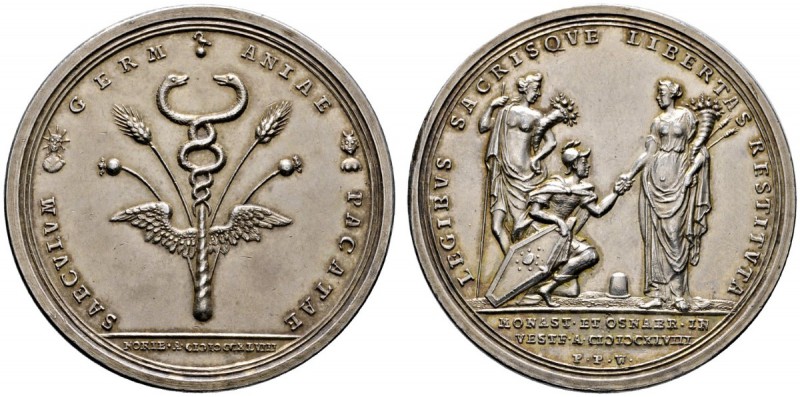 Nürnberg, Stadt
Silbermedaille 1748 von P.P. Werner, auf die 100-Jahrfeier des ...