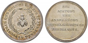 Nürnberg, Stadt
Silberne Prämienmedaille o.J. (1829/30) von J.P. Dallinger, des Industrie- und Kulturvereins für Handwerksgesellen und Dienstboten. B...