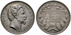 Nürnberg, Stadt
Silberne Prämienmedaille 1882 von J.A. Ries, der 1. Bayerischen Landes-, Industrie-, Gewerbe- und Kunstausstellung zu Nürnberg. Büste...