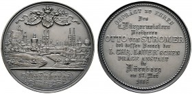 Nürnberg, Stadt
Matt versilberte Bronzemedaille 1886 von L.Chr. Lauer, auf den Besuch des Bürgermeisters von Stromer in der Lauer'schen Prägeanstalt....