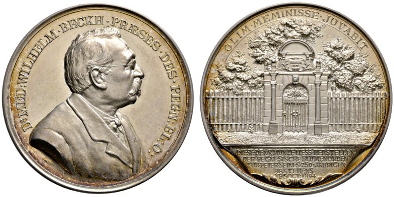 Nürnberg, Stadt
Silbermedaille 1894 von L.Chr. Lauer, auf die 250-Jahrfeier des...