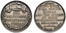 Nürnberg, Stadt
Silbermedaille 1901 von Lauer, auf die Silberne Hochzeit von Carl Friedrich Gebert und seiner Frau Rosine - gestiftet von deren Sohn ...