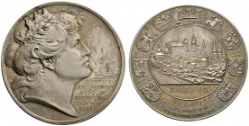 Nürnberg, Stadt
Silbermedaille 1912 von Lauer (nach einem Entwurf von F. König), auf das 8. Deutsche Sänger­bundesfest zu Nürnberg - gestiftet vom Ve...