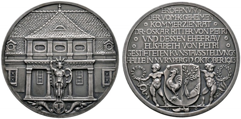 Nürnberg, Stadt
Silbermedaille 1913 von Lauer (nach einem Modell von M. Heilmei...
