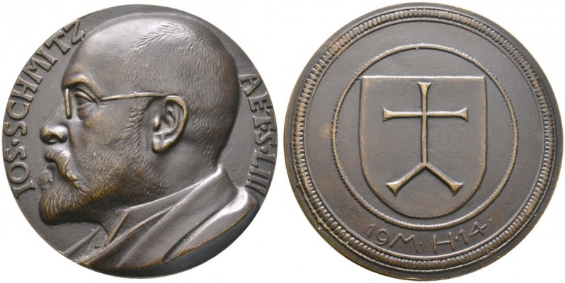 Nürnberg, Stadt
Bronzemedaille 1914 von Max Heilmaier, auf Joseph Schmitz. Dess...