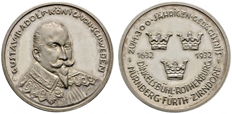 Nürnberg, Stadt
Silbermedaille 1932 von W.Th. Krauss, auf die 300-Jahrfeier des...