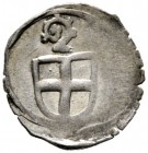 Reichenau, Abtei
Martin von Krenkingen 1492-1508. Einseitiger Pfennig o.J. -Radolfzell-. Bischofsstab über Wappen­schild im Fadenkreis. Cahn 123, Nau...