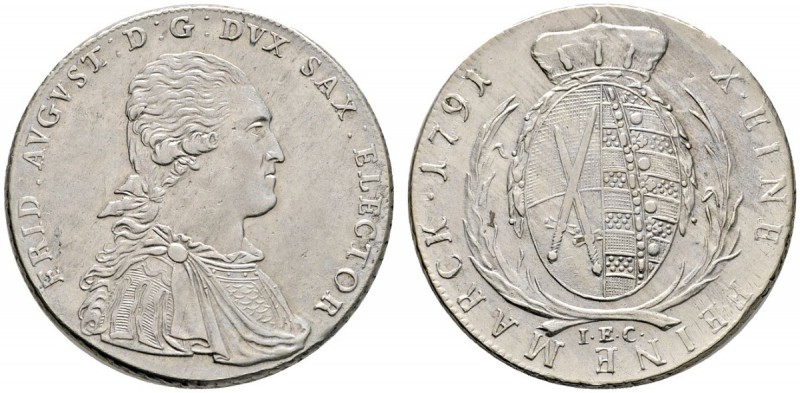 Sachsen-Albertinische Linie
Friedrich August III. 1763-1806
Konventionstaler 1...