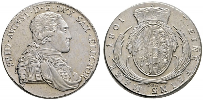 Sachsen-Albertinische Linie
Friedrich August III. 1763-1806
Konventionstaler 1...
